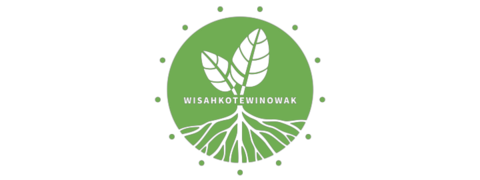 Wisahkotenwinowak logo banner in green and black