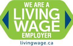 We are a living wage employer. Livingwage.ca