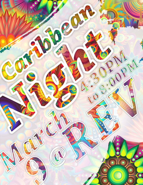 Carribean night poster