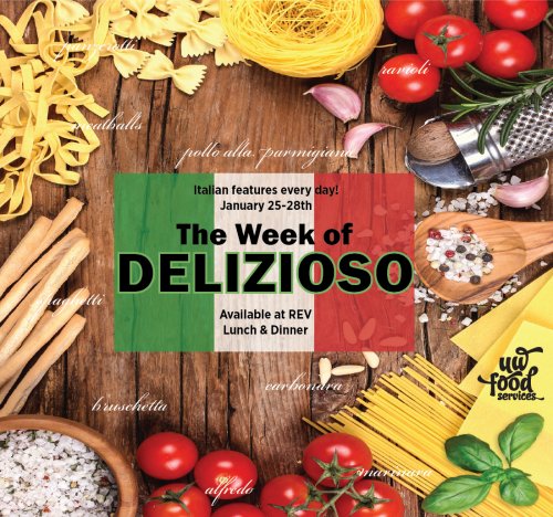 The week of Delizioso available at REV lunch and dinner January 25-28
