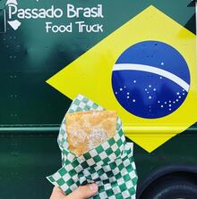 A Pasteis Fried Pastry from Passado Brazil's Food Truck