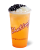 Chatime cup with grapefruit juice, tapioca pearls and coconut jelly
