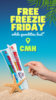 Free Freezie Friday poster