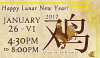 Happy lunar new year! January 26 V1 4:30-8:00pm