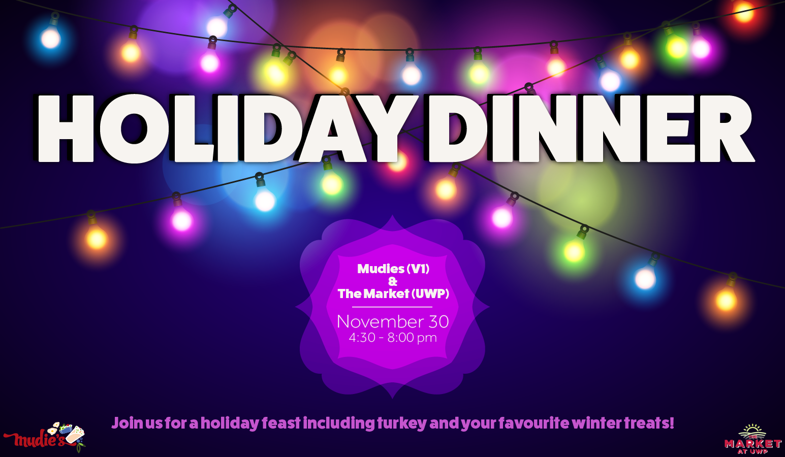 Holiday dinner poster