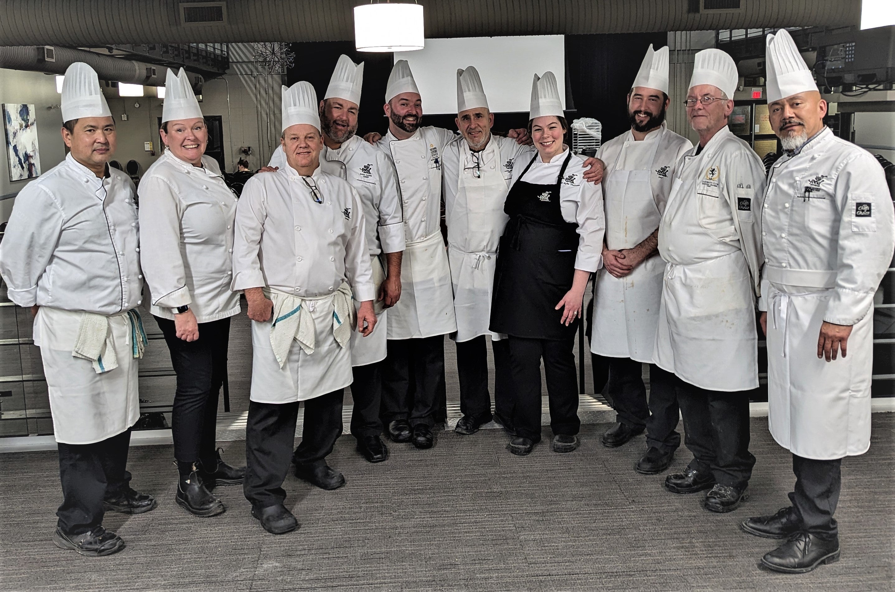 Chefs standing together