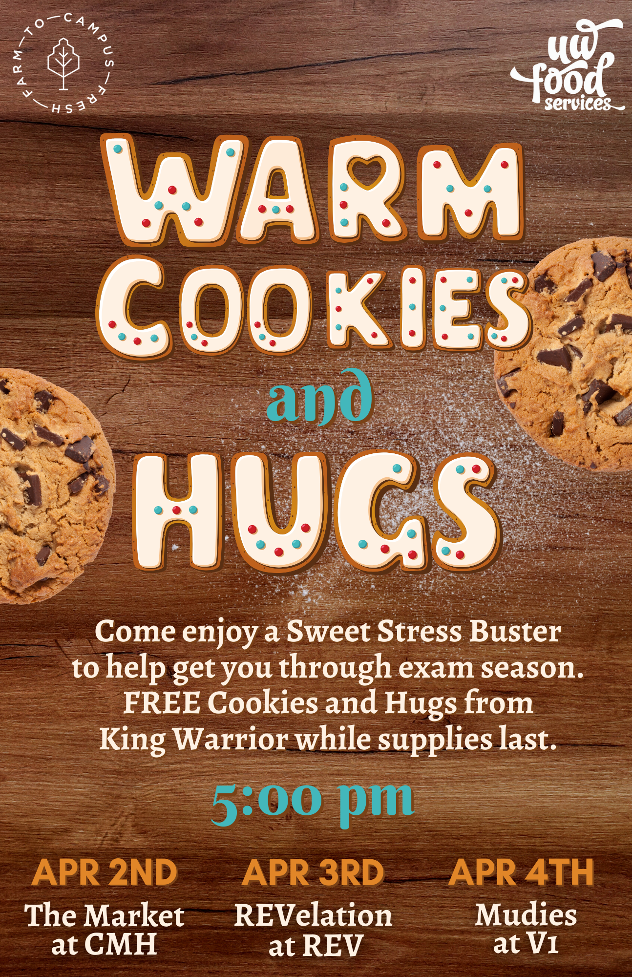 Warm Cookies and Hugs Poster
