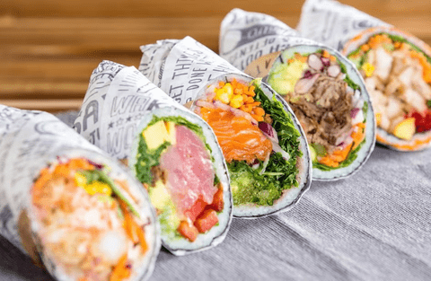 Sushi burritos