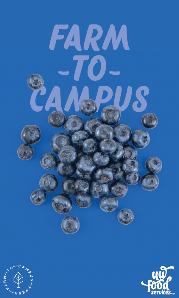 Farm To Campus Blueberry Poster