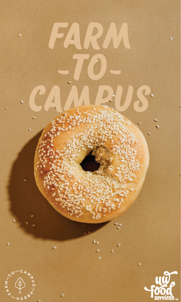 Farm To Campus Bagel Poster