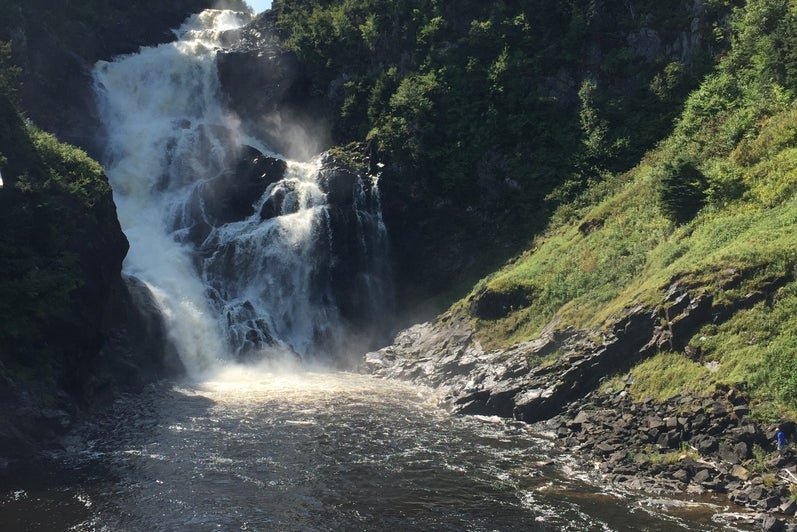 Waterfalls in the Saguenay region of Quebec.