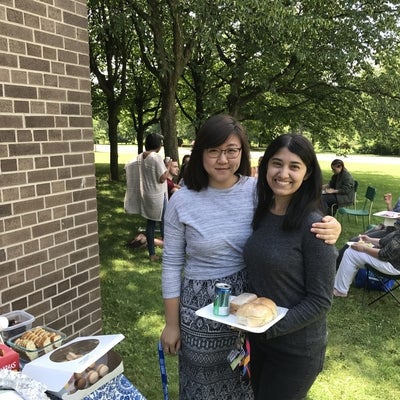Students enjoying the French Studies department picnic