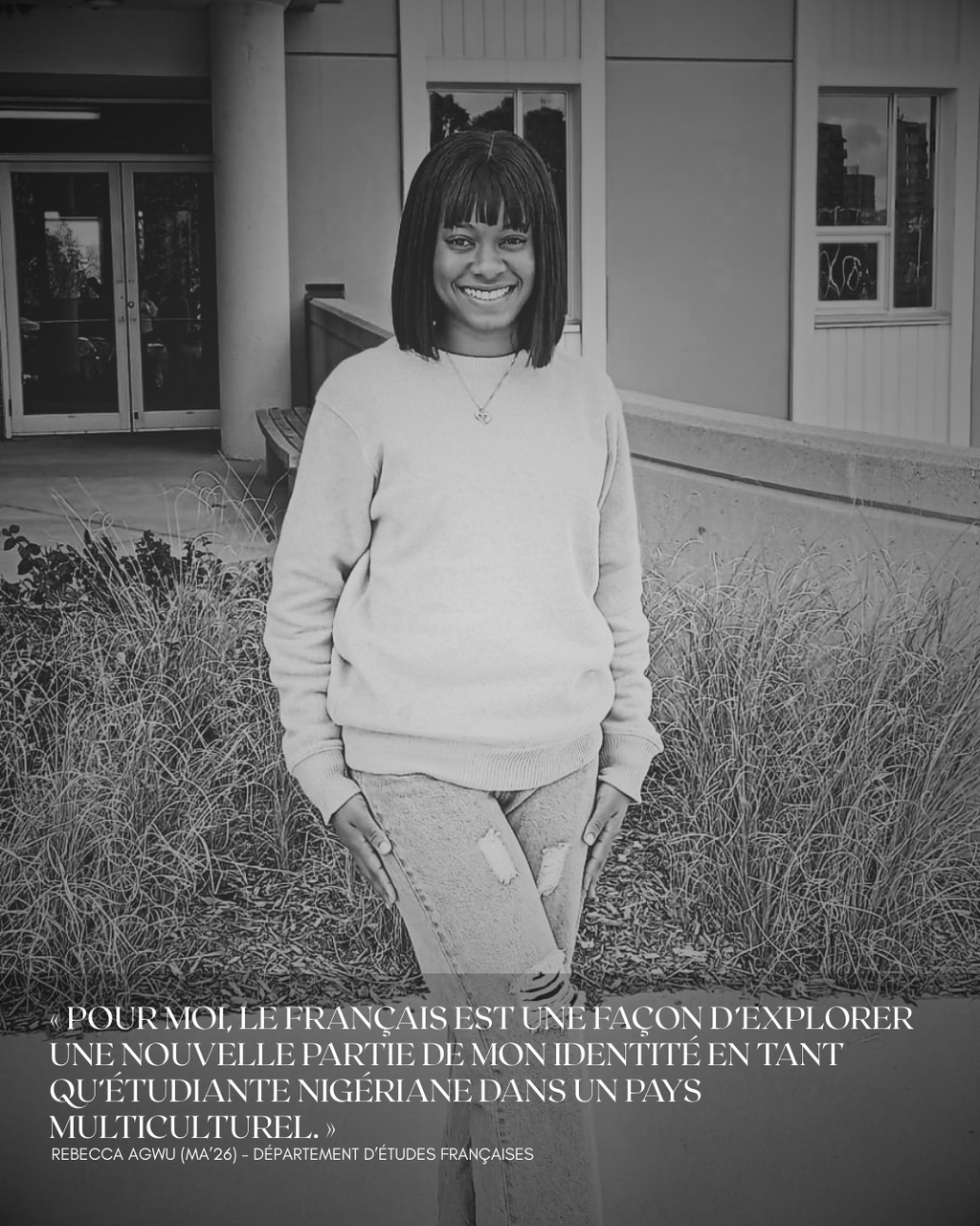 MA graduate Rebecca Agwu