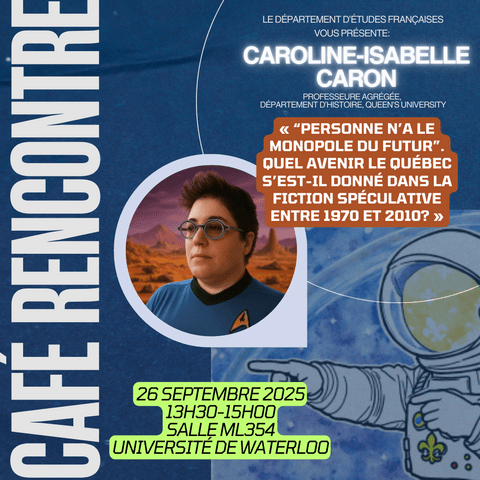 Cafe Rencontre Promotion for Caroline-Isabelle Caron