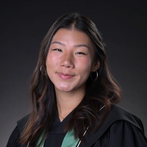 Emma Don in graduation gown