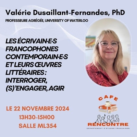 A picture of an event flyer for the café-rencontre