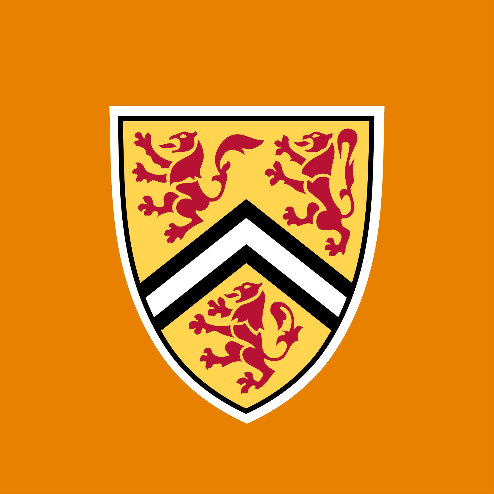 University crest in Arts colours