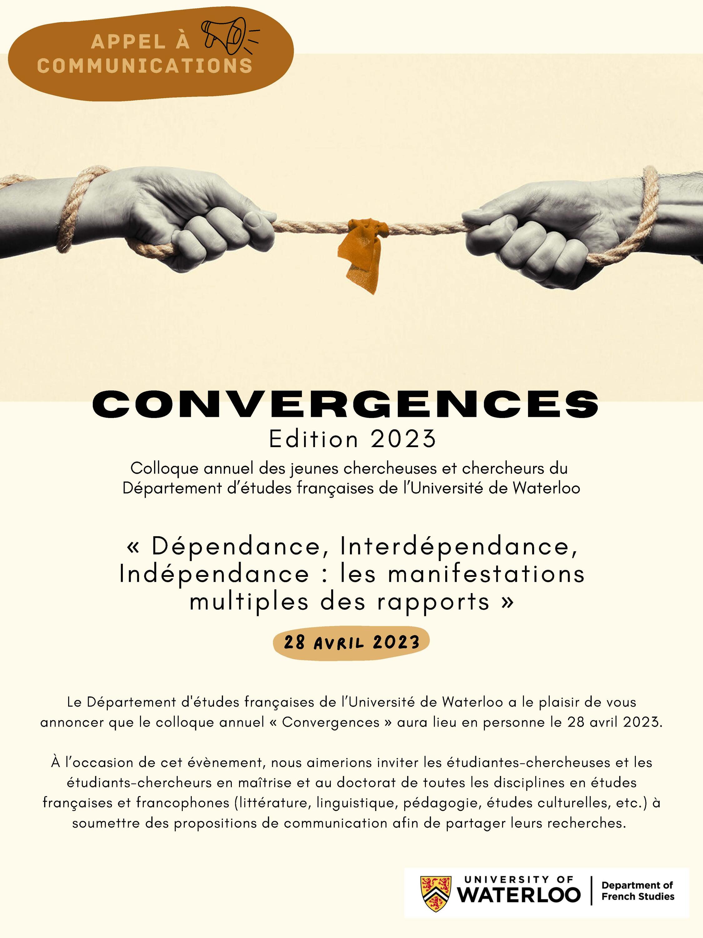 Convergences (2023) appel à communication