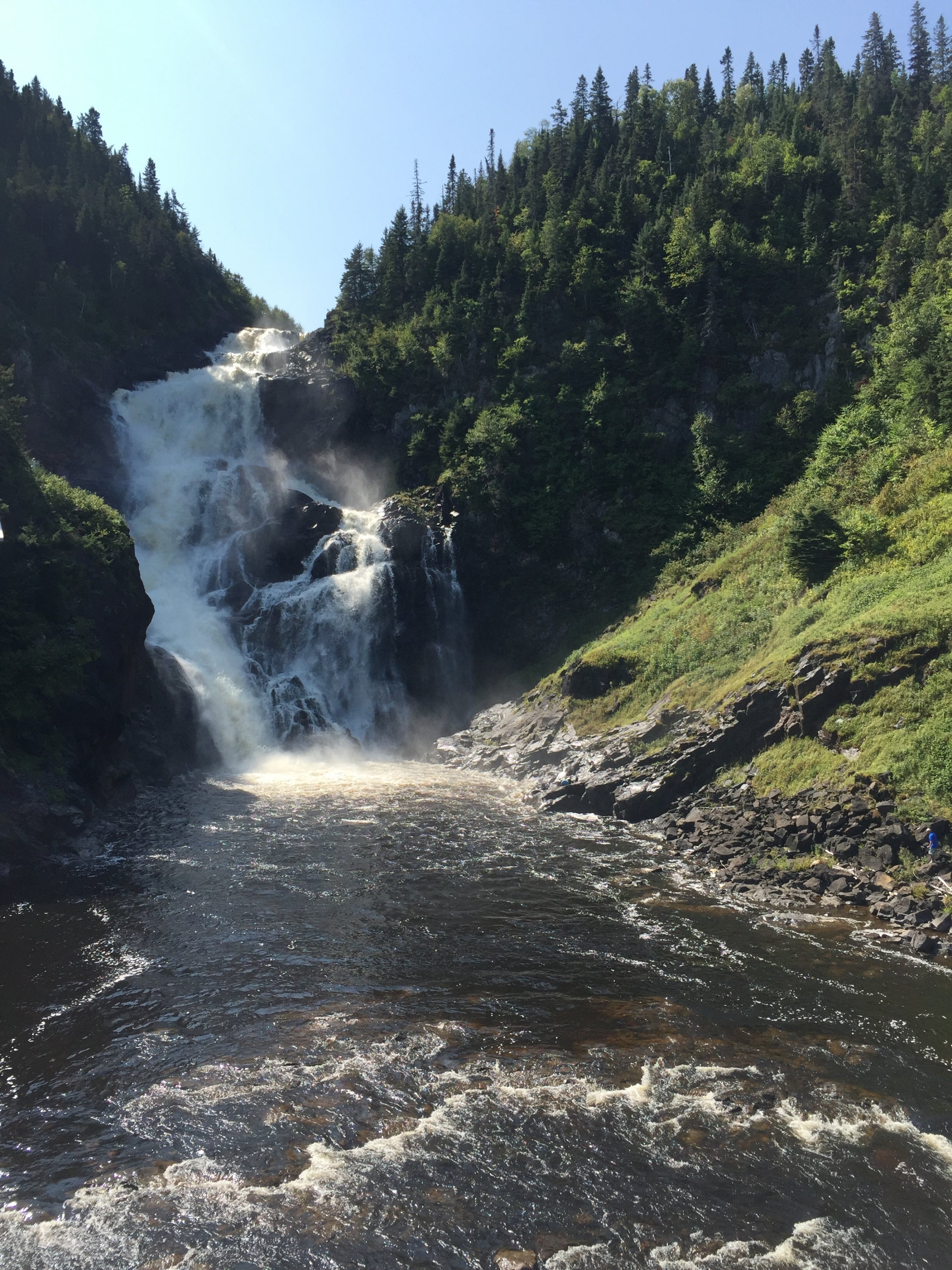Waterfalls in the Saguenay region of Quebec.