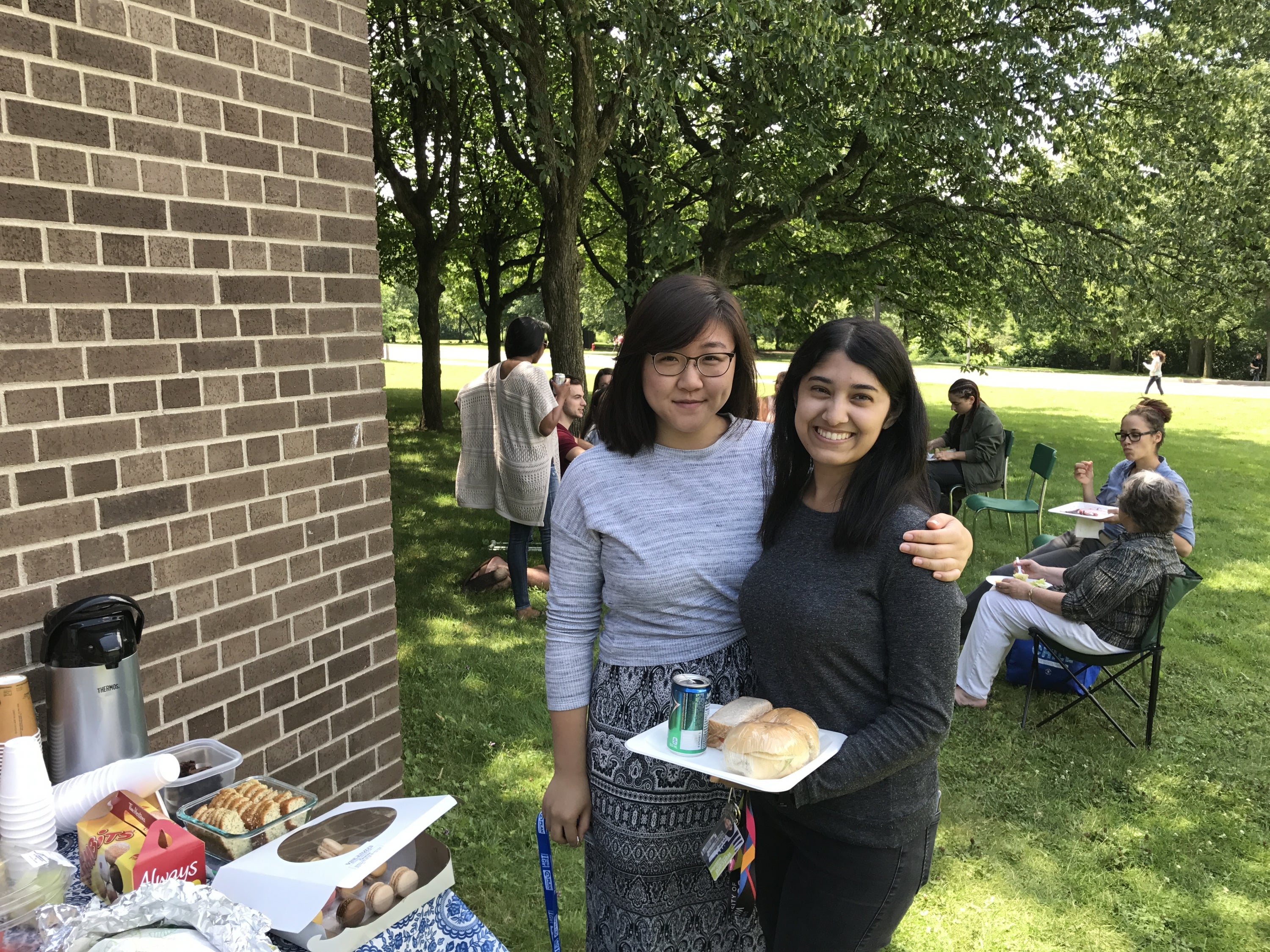 Students enjoying the French Studies department picnic