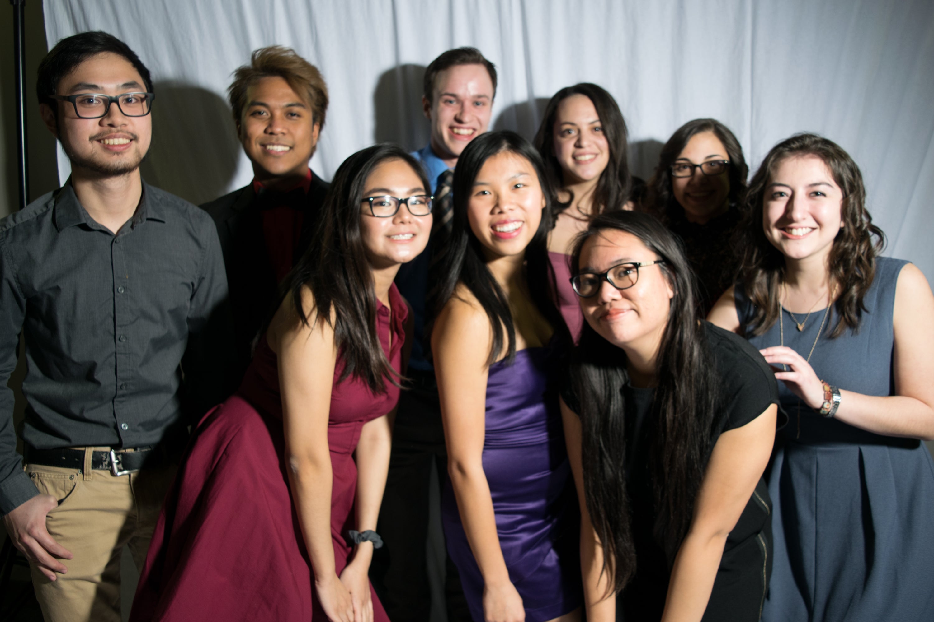 Students at the annual French Studies formal dinner and ball