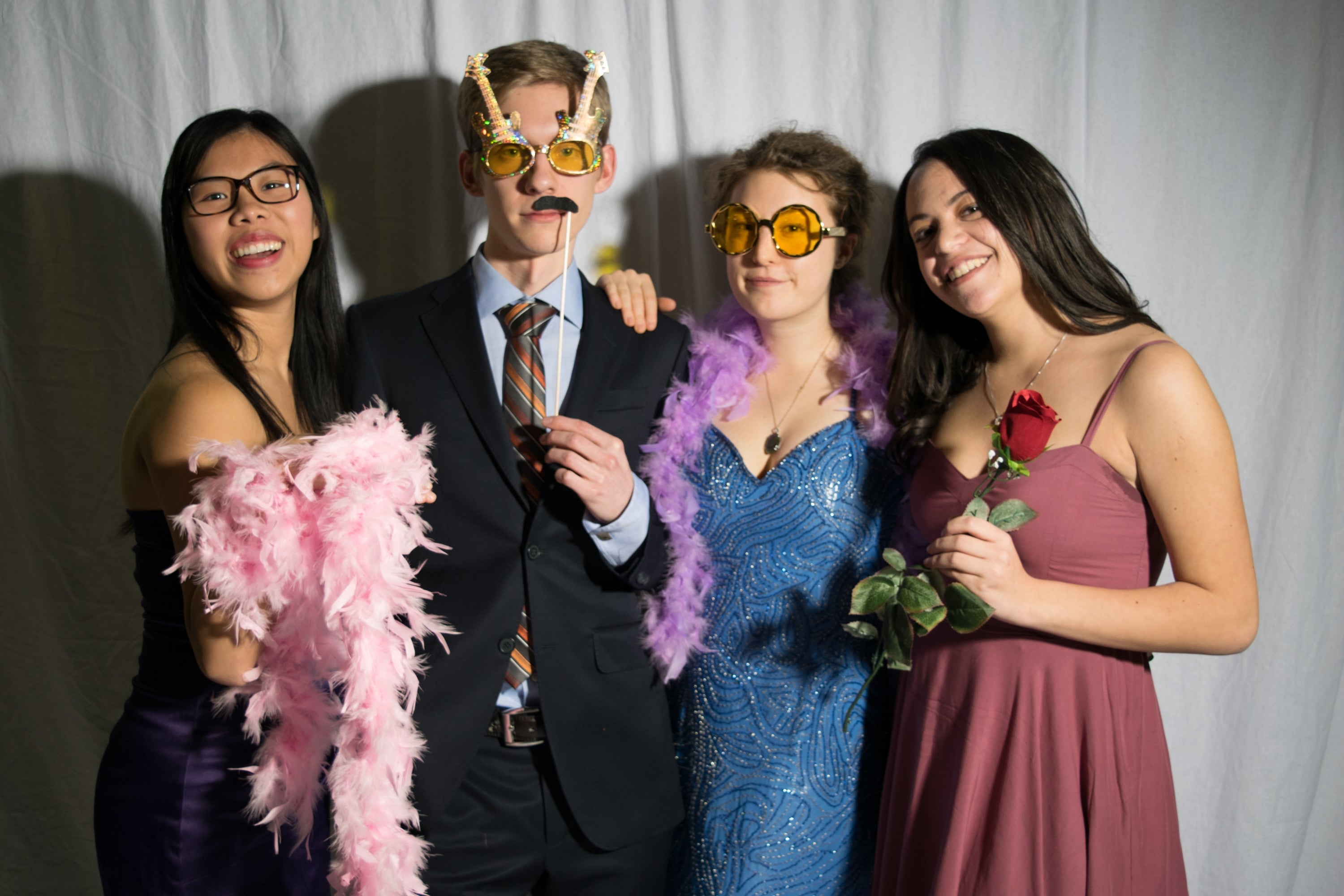 Students from the French Studies department at the annual formal dinner and ball