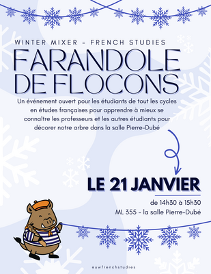 Poster for the farandole de flocons