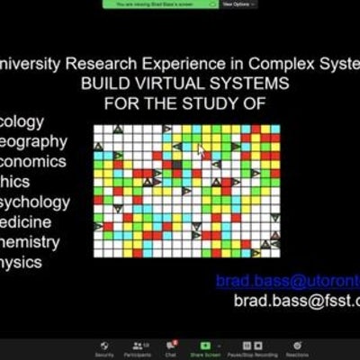 Screenshot of Zoom presentation from Brad Bass