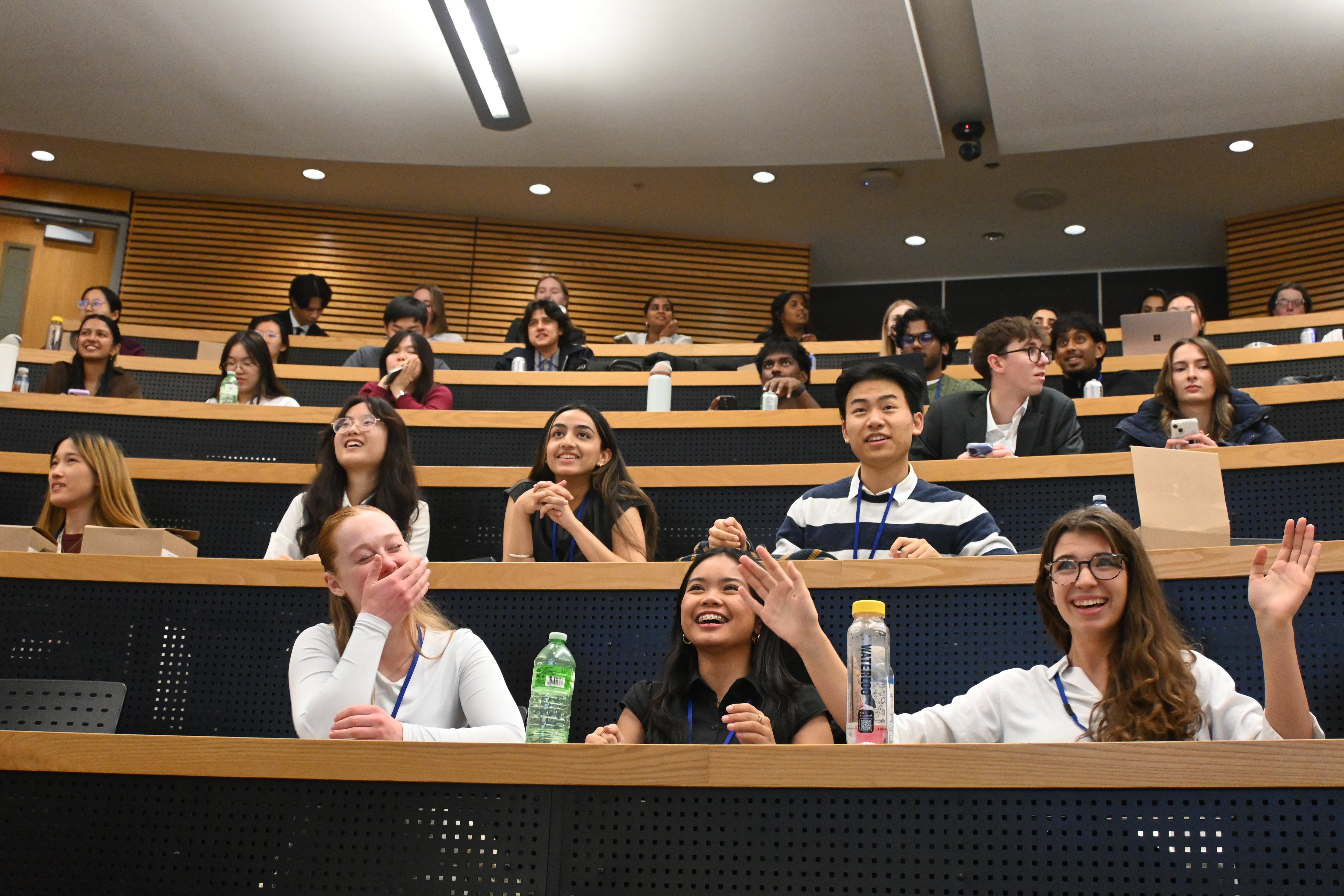 Groups of students celebrating