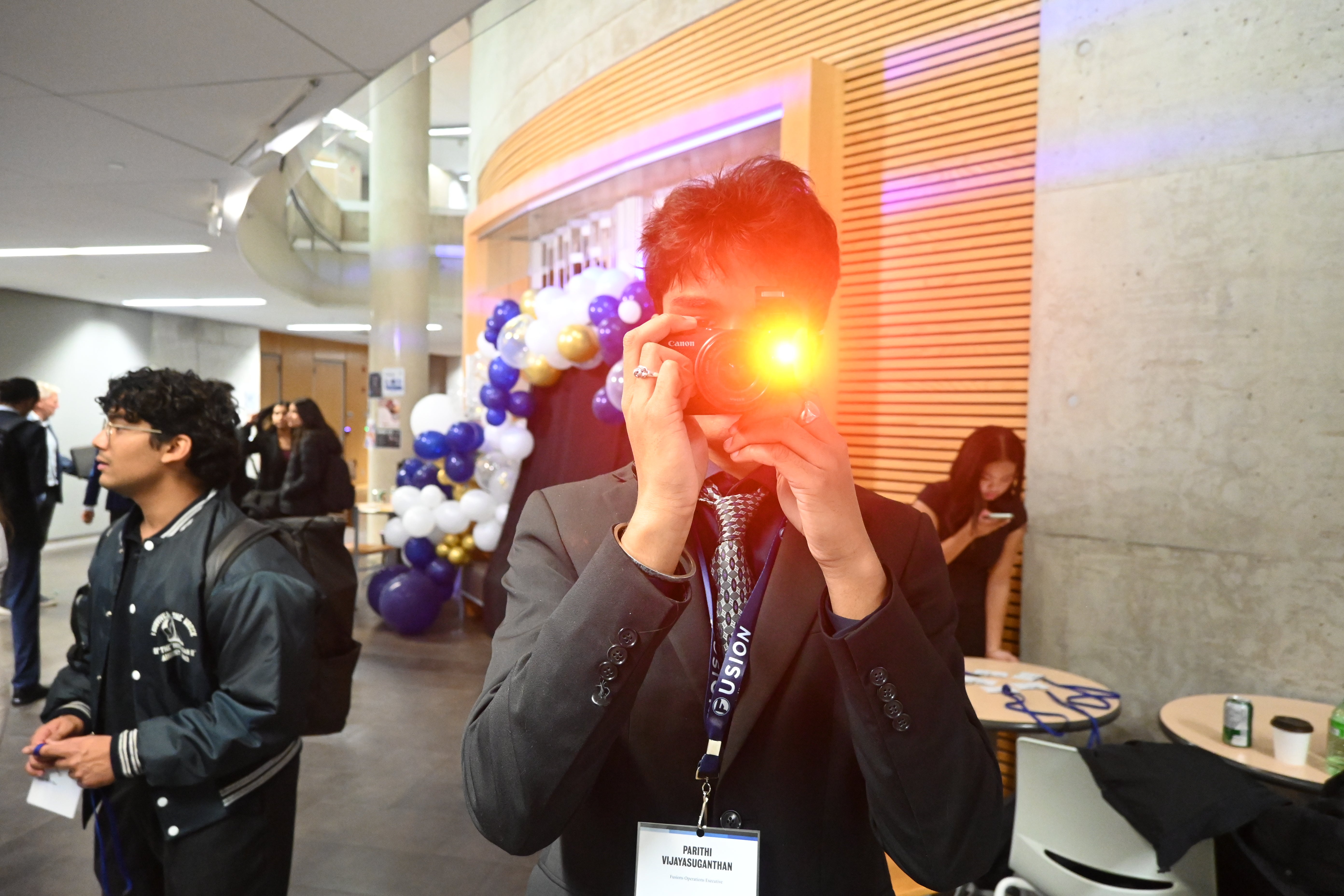 silly photo of students taking a picture