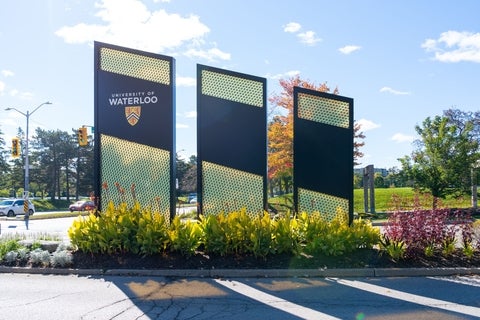University of Waterloo sign 