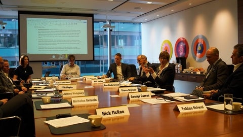 People around a boardroom table