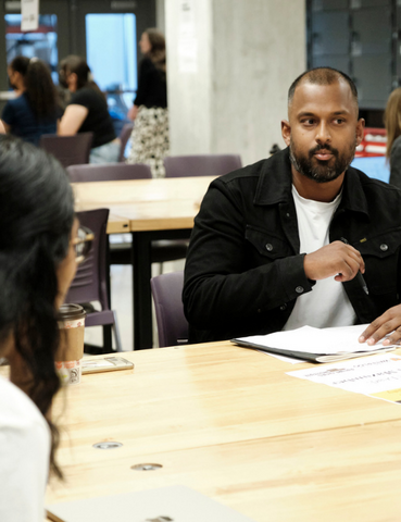 People sitting at a desk