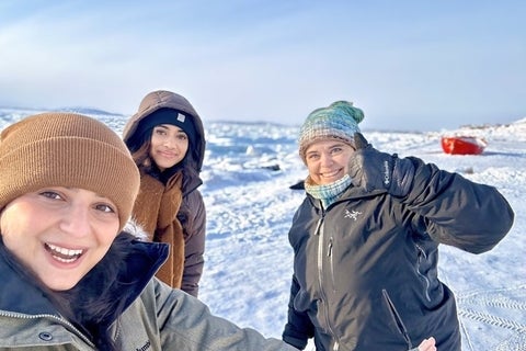 Co-op students pose for a photo in Iqaluit