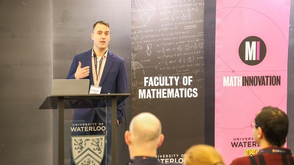 A man standing before a podium