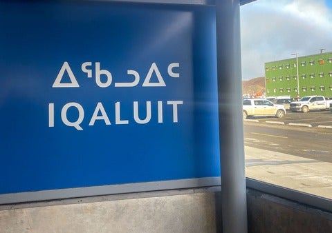 A sign that says Iqaluit