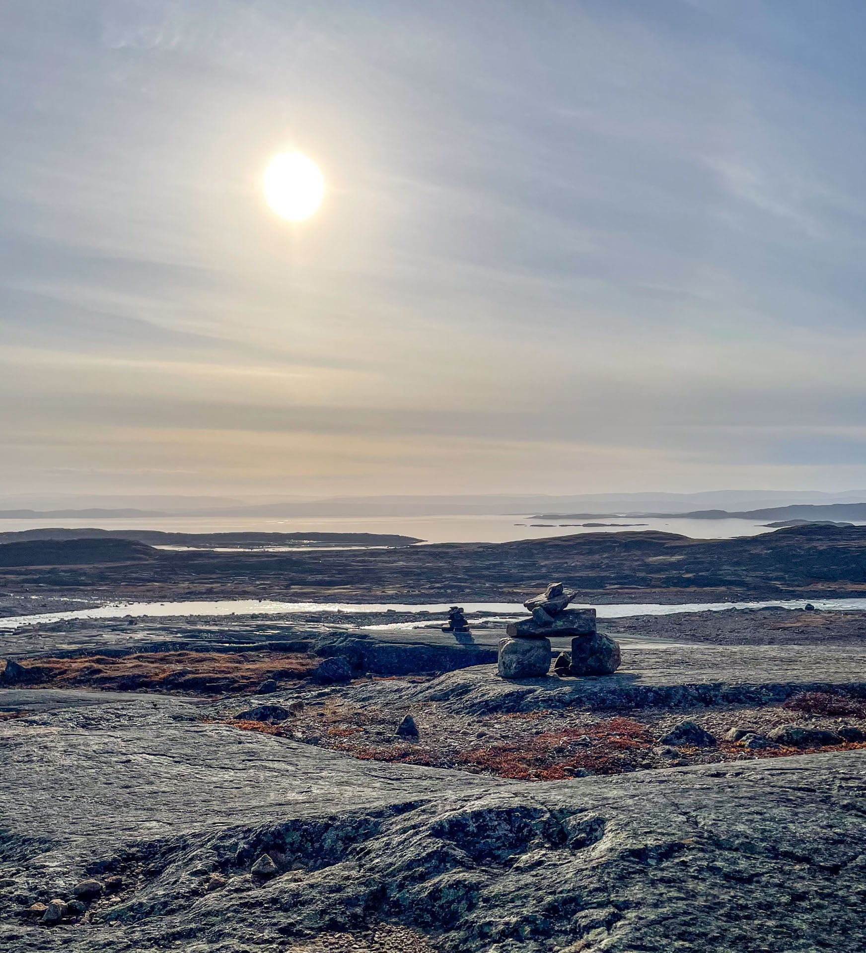 An inukshuk