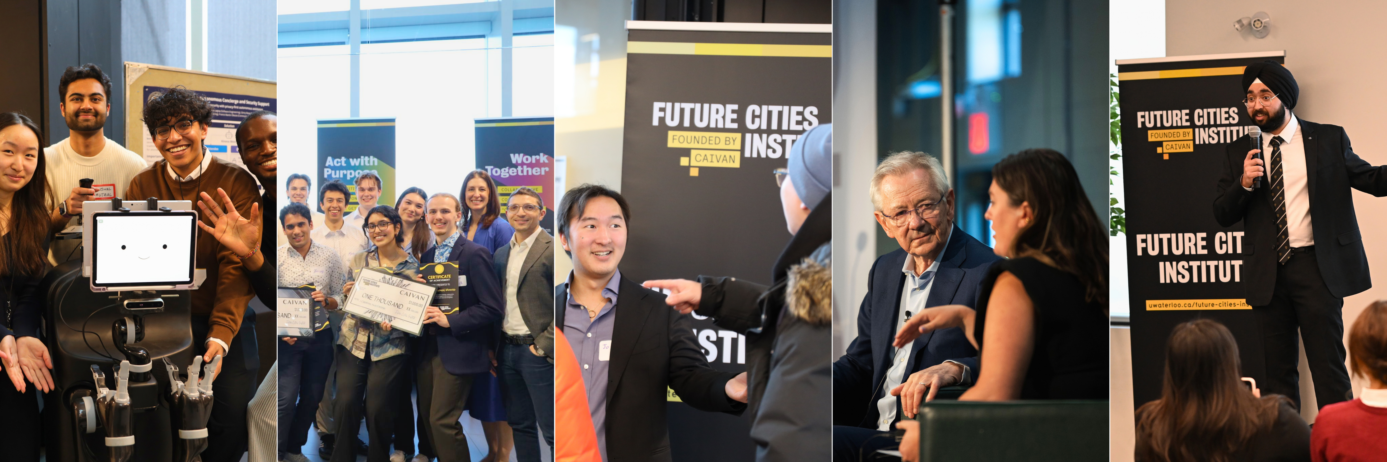 Banner images of FCI in action