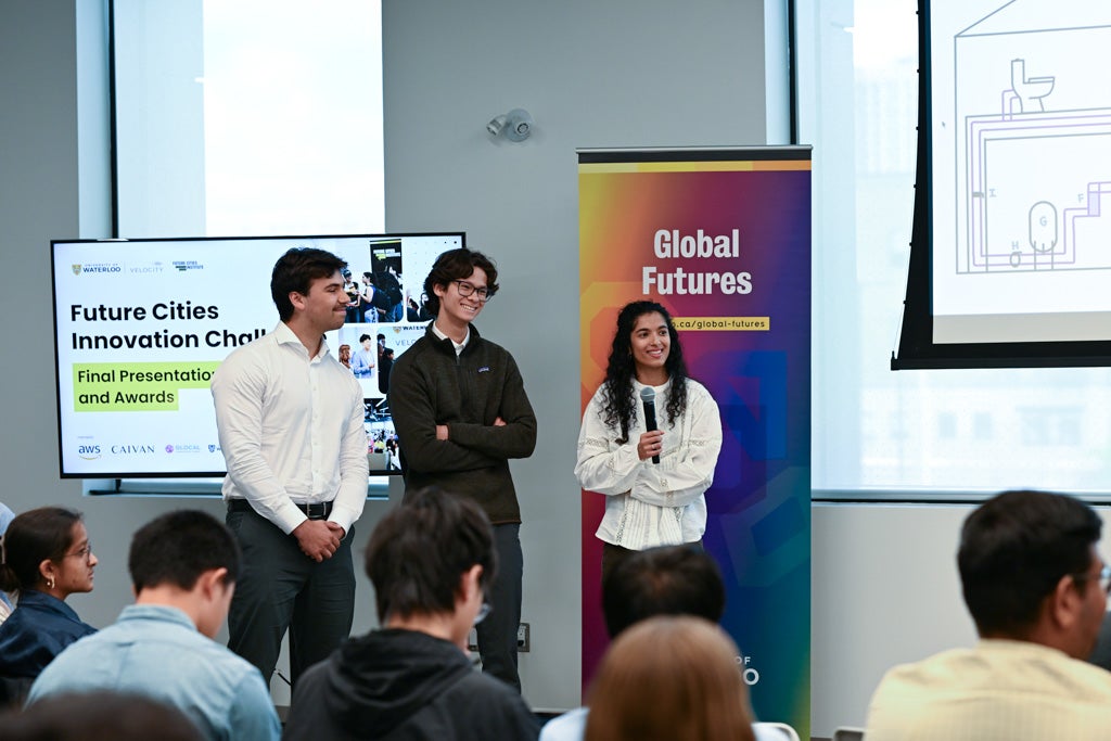 Competitors presenting at the Innovation Challenge