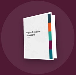 3D render of Vision 1 Million Scorecard