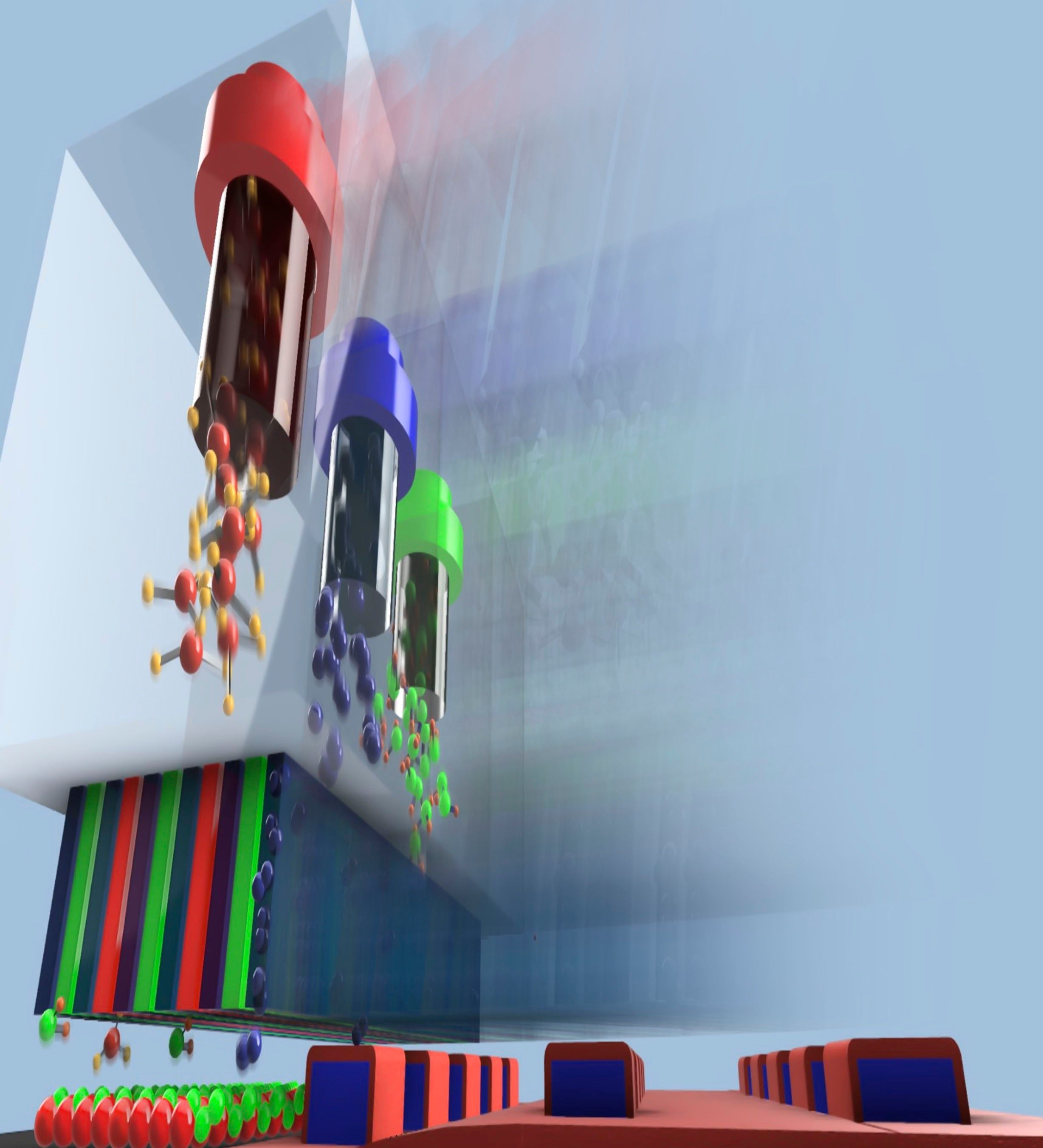 Conceptual illustration of atomic layer deposition