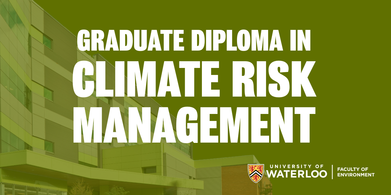Graduate Diploma in Climate Risk Management