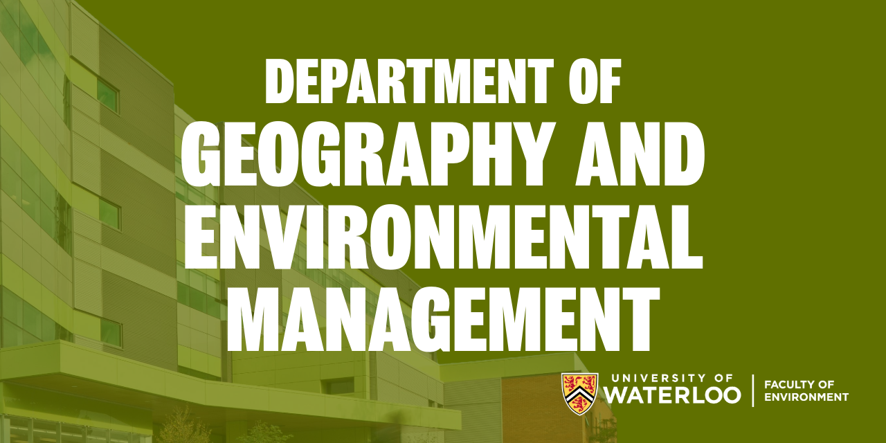 Department of Geography and Environmental Management