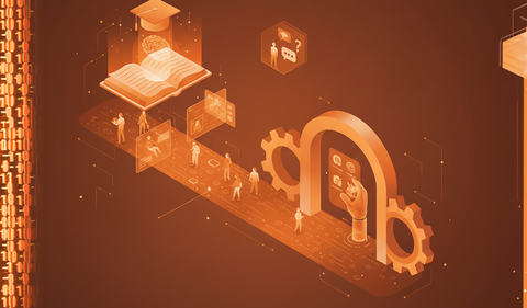 abstract rendering of ai teaching