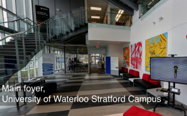 Main foyer, University of Waterloo Stratford Campus