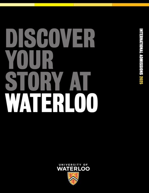 Cover of brochure that says Discover your story at Waterloo