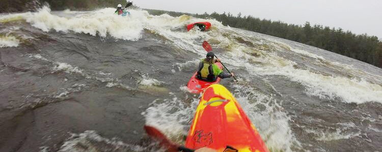Recreation and Sport Business graduate kayaking