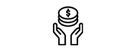 icon of hands holding money