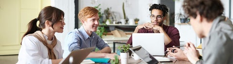 students studying together