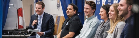 University of Waterloo students at the MLSE Launchpad